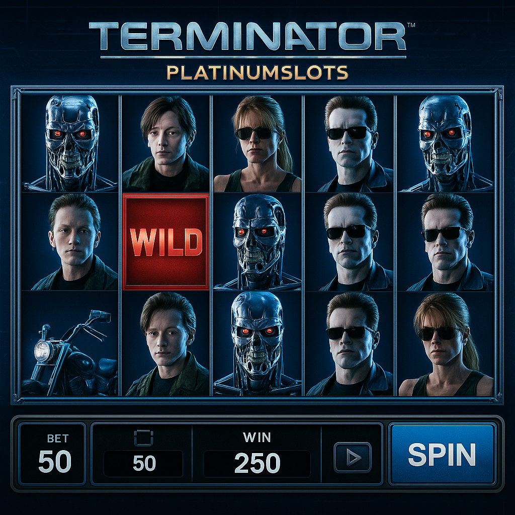 PlatinumSlots - Terminator Slot Game - Microgaming Pokie